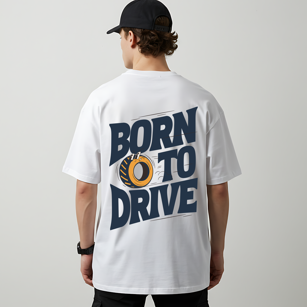 BORN TO DRIVE – Oversized Car T-Shirt