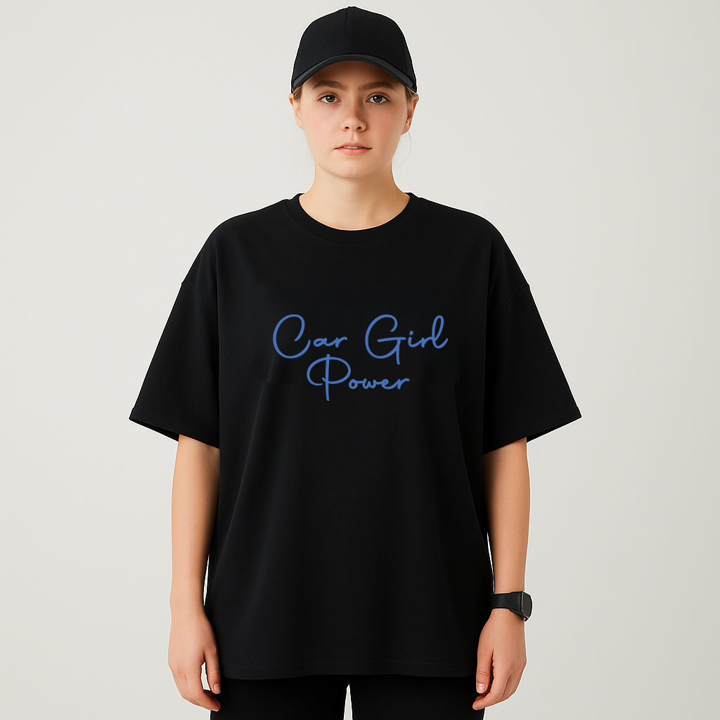 CAR GIRL POWER Oversized Shirt